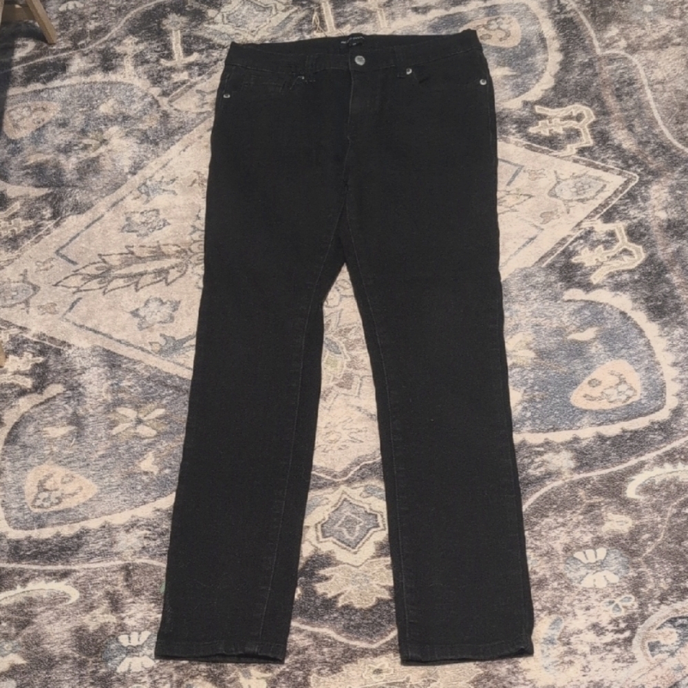 Classic Black Straight Leg Jeans